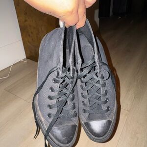 Black High-Top Converse Sneakers - Men